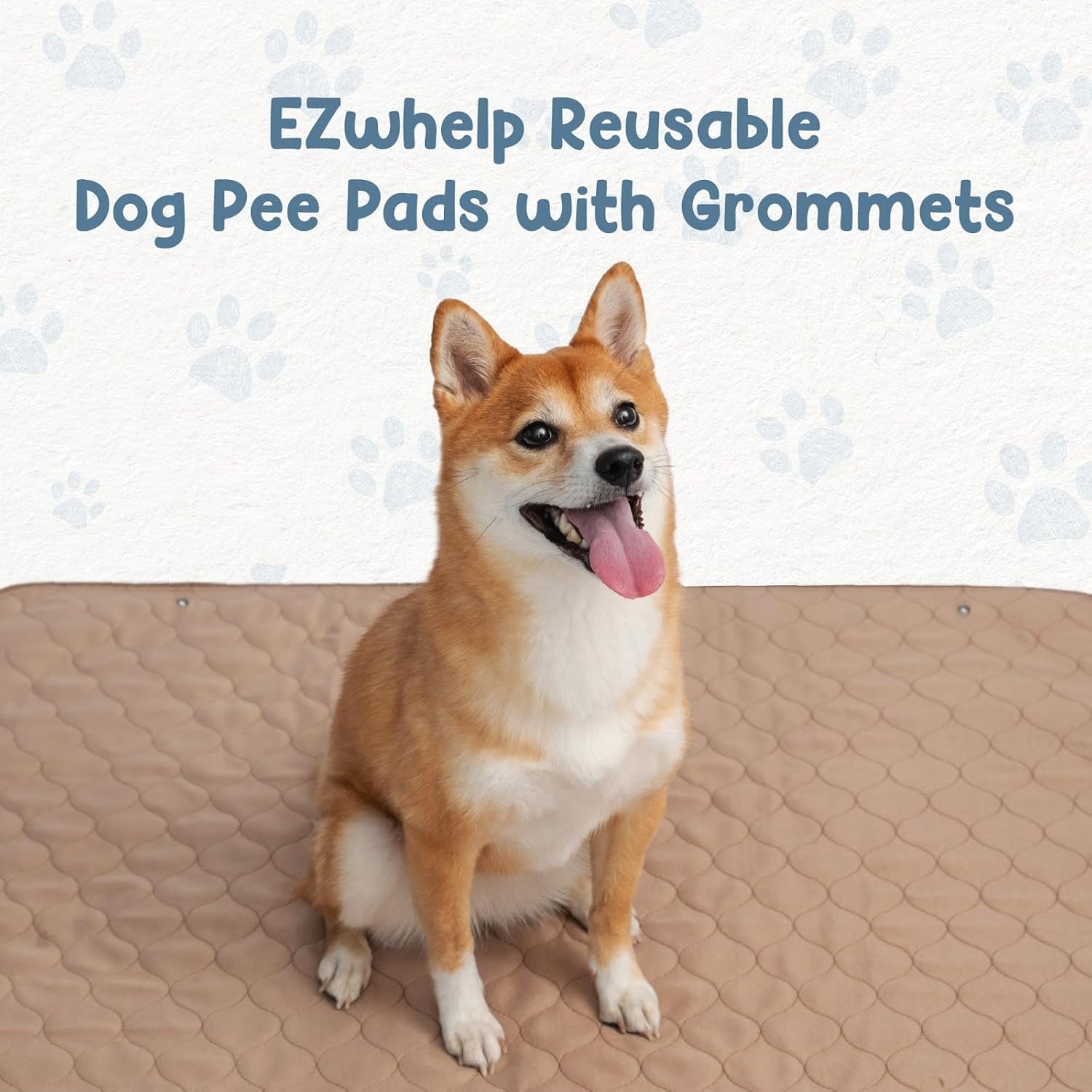 Premium Reusable Dog Training Pads - Waterproof, Washable, and Durable with Rounded Corners - Ideal for Puppy Training and Whelping - 60" x 60